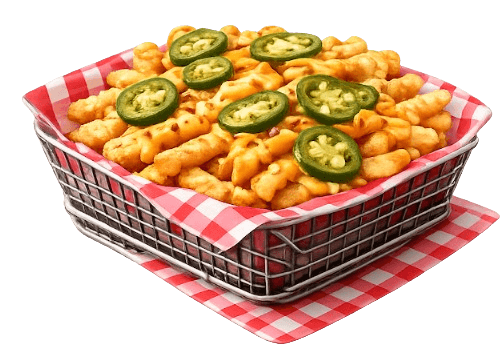 Frites cheddar jalapenos